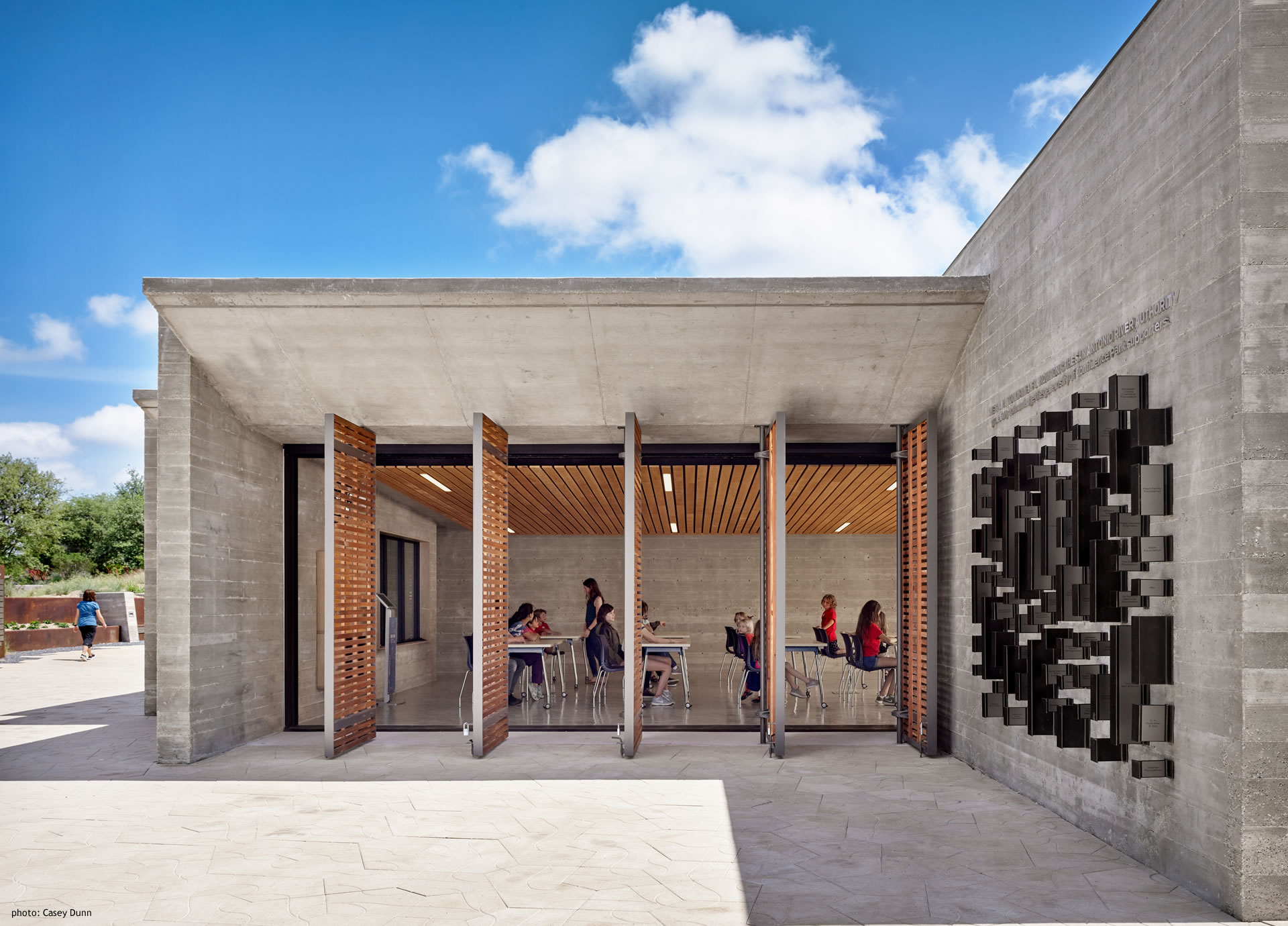 Confluence Park Outside Classroom with Children Looking in