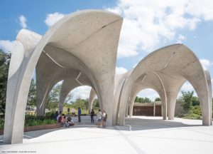 Confluence Park Pavilion on a Beautiful Day