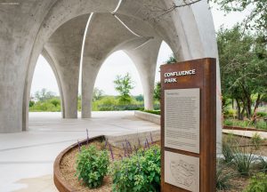 Confluence Park Pavilion with Sign