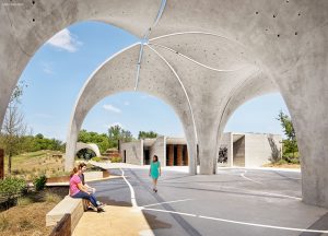 Confluence Park Pavilion with Visitors
