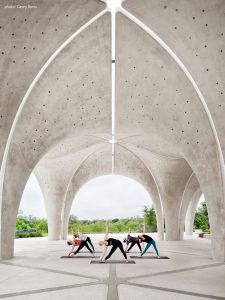 Confluence Park with Yoga Class close up