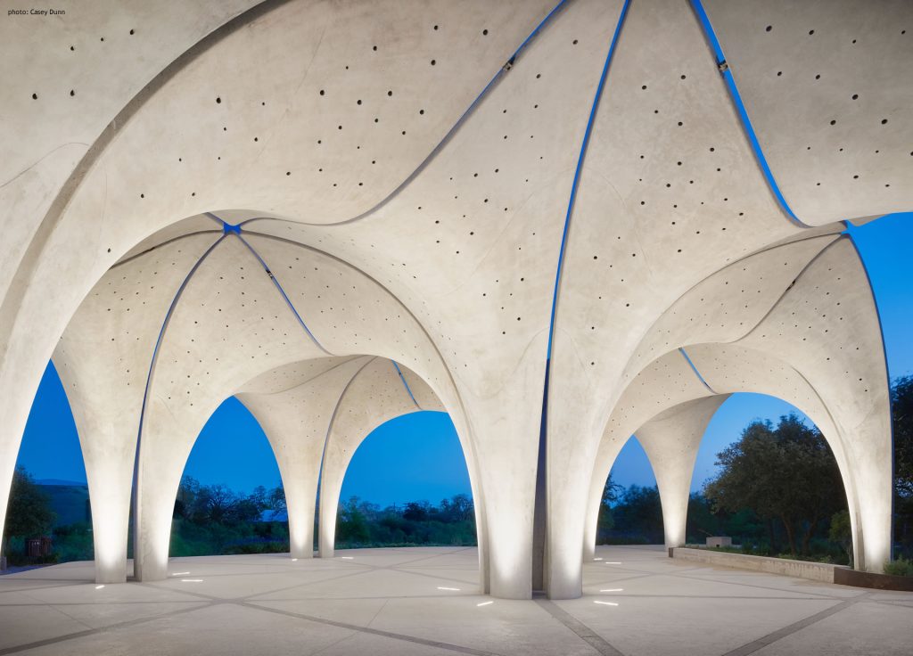 Confluence Park Under Pavilion at Night Dramatic
