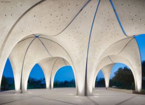 Confluence Park Under Pavilion at Night Dramatic