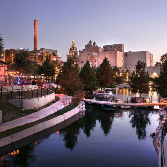 Pearl Turning Basin at nIght