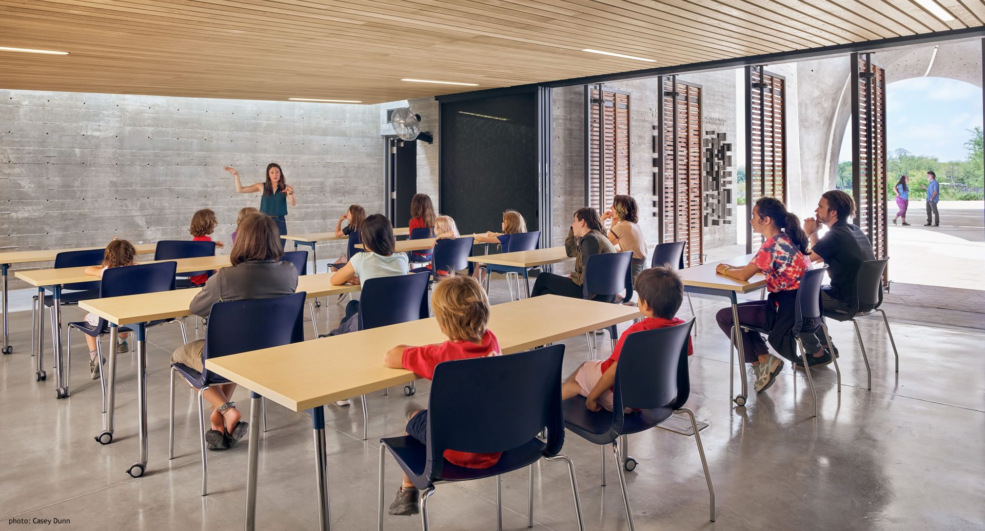 Confluence Park inside Classroom with School Children